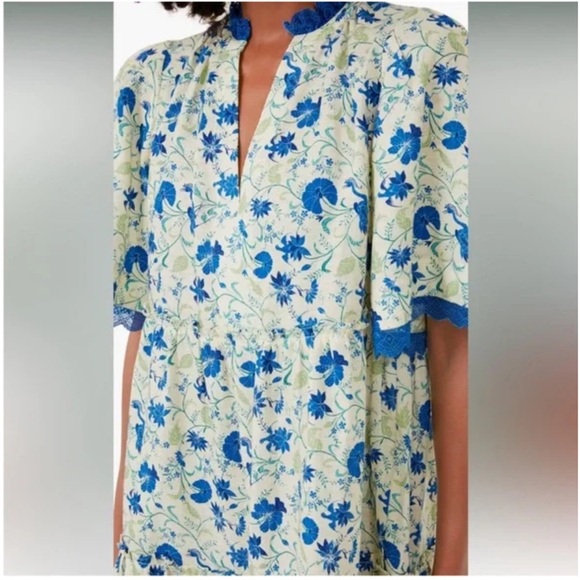 Tuckernuck Bluebird Melody Crawford Linen Blend Mini Dress XS New NWT - Picture 3 of 12